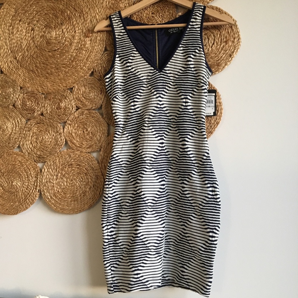 NWT GUESS Textured Midi Dress